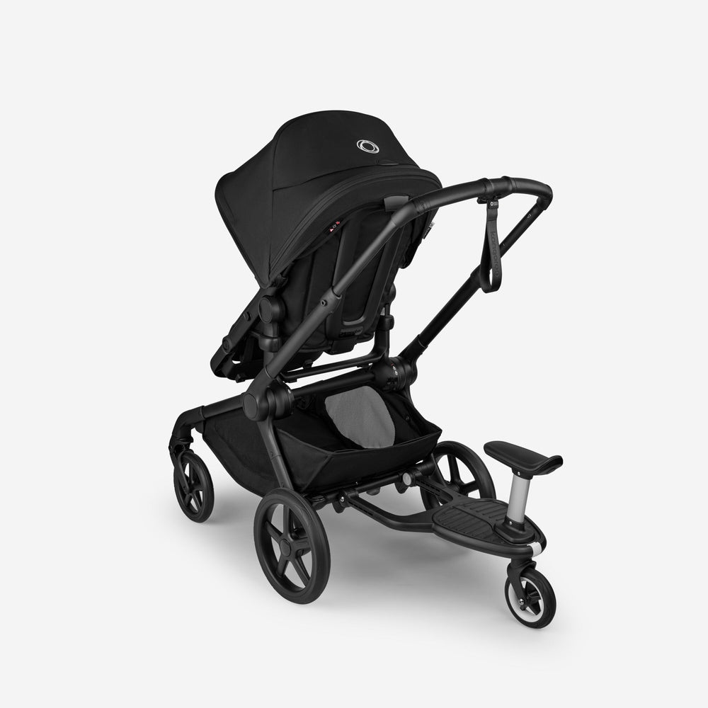 Bugaboo Kangaroo Complete Stroller in black with adjustable handle, all-terrain wheels, and integrated bassinet.