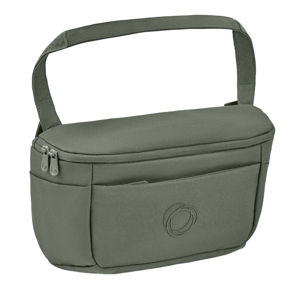 Bugaboo Organizer Bag in Olive Green with dual-zip top and front pocket