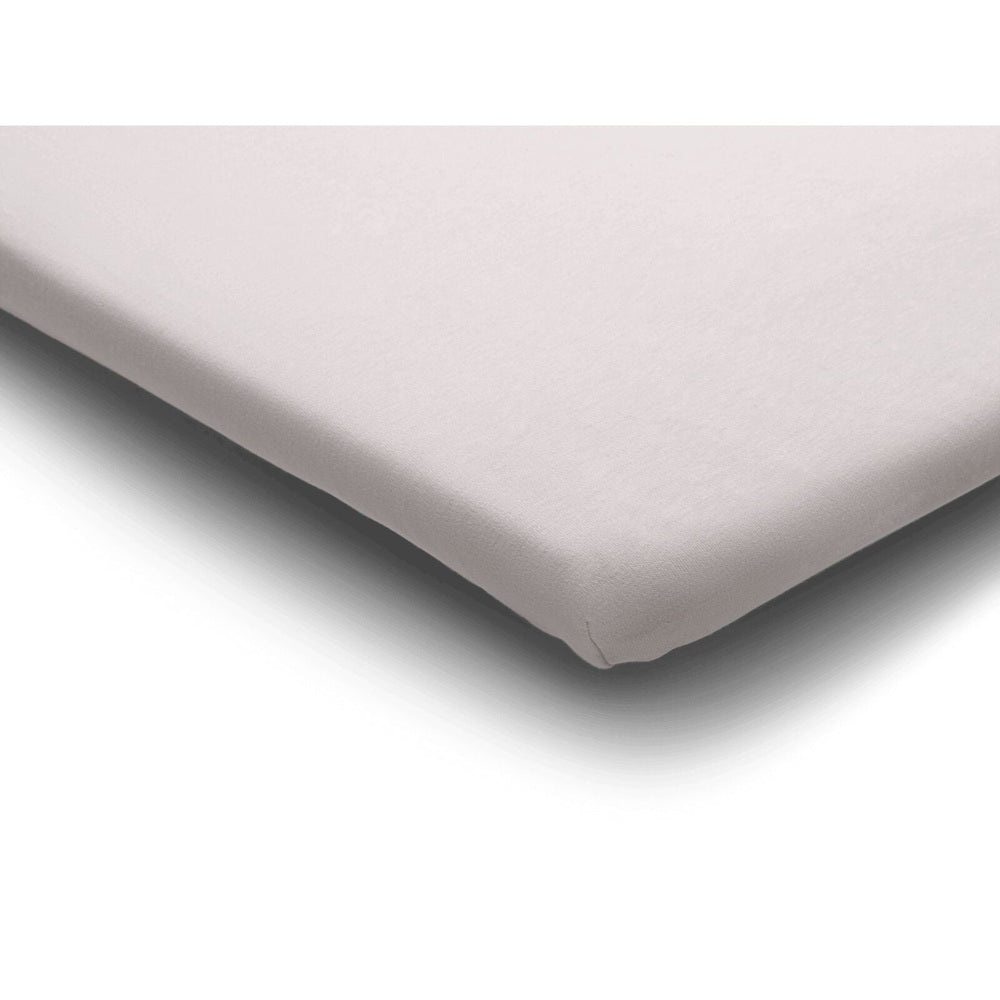 Bugaboo Stardust cotton sheet in mineral white for bassinets and cradles.