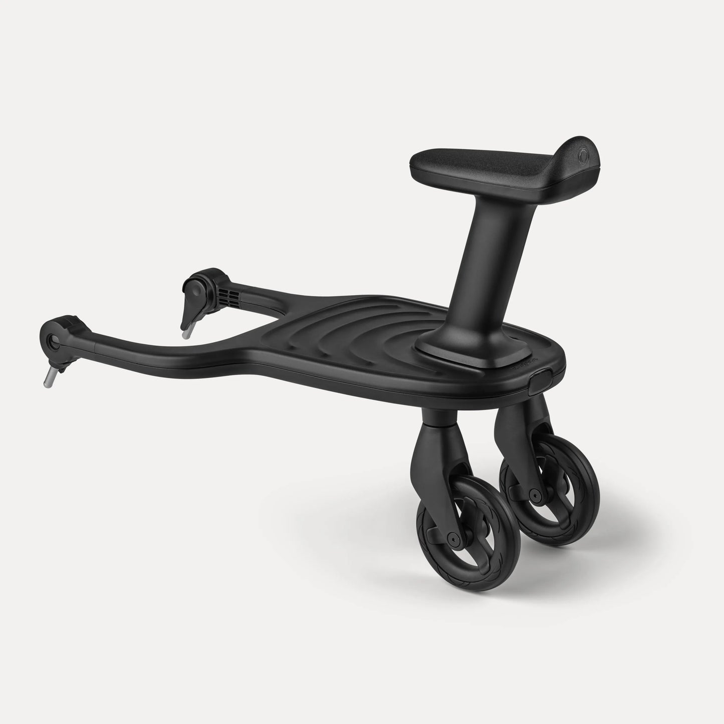 BUGABOO Wheeled Board in black, showing dual rear wheels and raised platform for smooth family outings.
