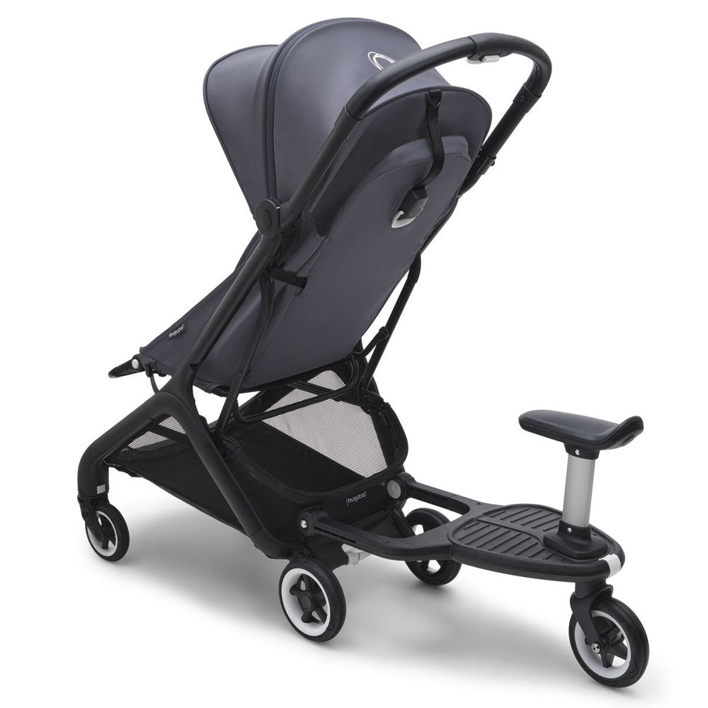 Bugaboo wheeled board for Kangaroo and Butterfly strollers; dark gray platform with handle
