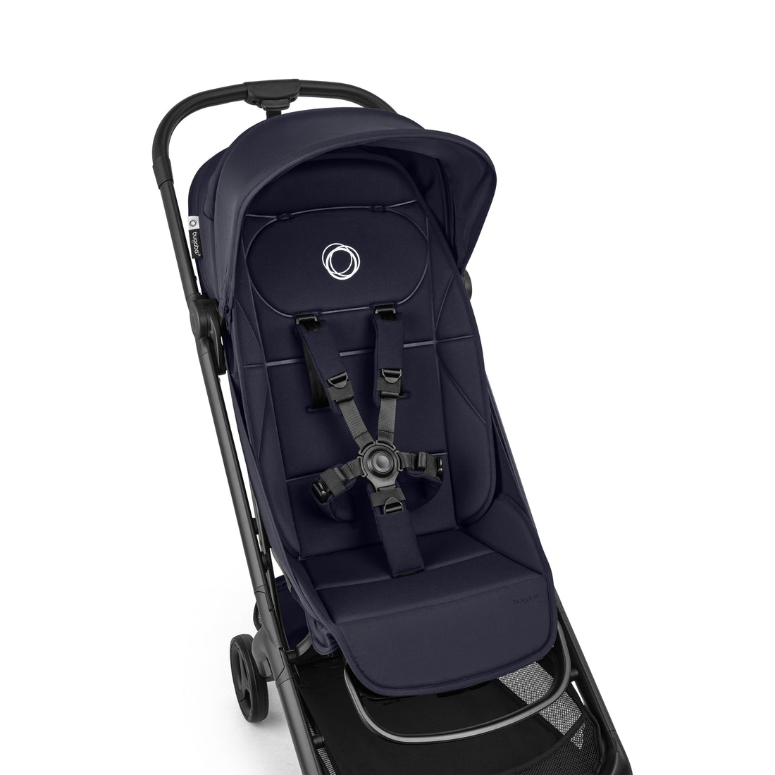 Bugaboo Butterfly 2 Plus Lightweight Travel Stroller in Deep Indigo side view