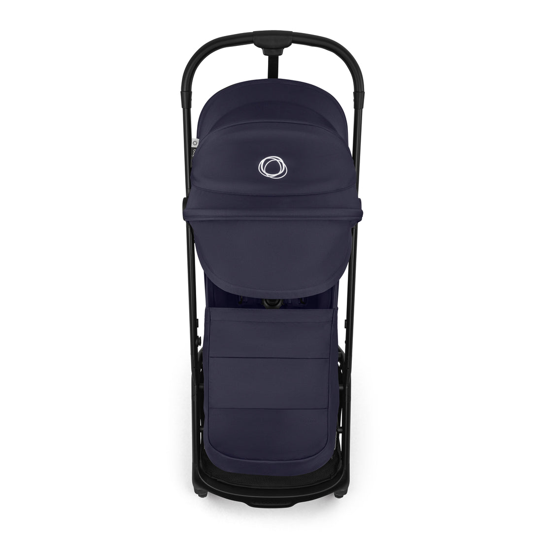 Bugaboo Butterfly 2 Plus Lightweight Travel Stroller in Deep Indigo reclined seat view