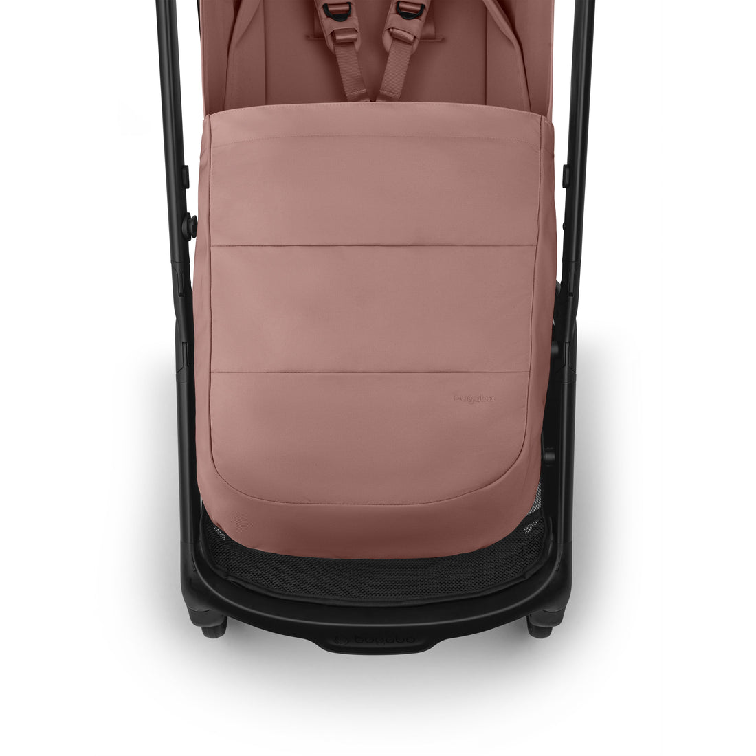 Bugaboo Butterfly 2 Plus Lightweight Travel Stroller in Dusty Pink basket storage view