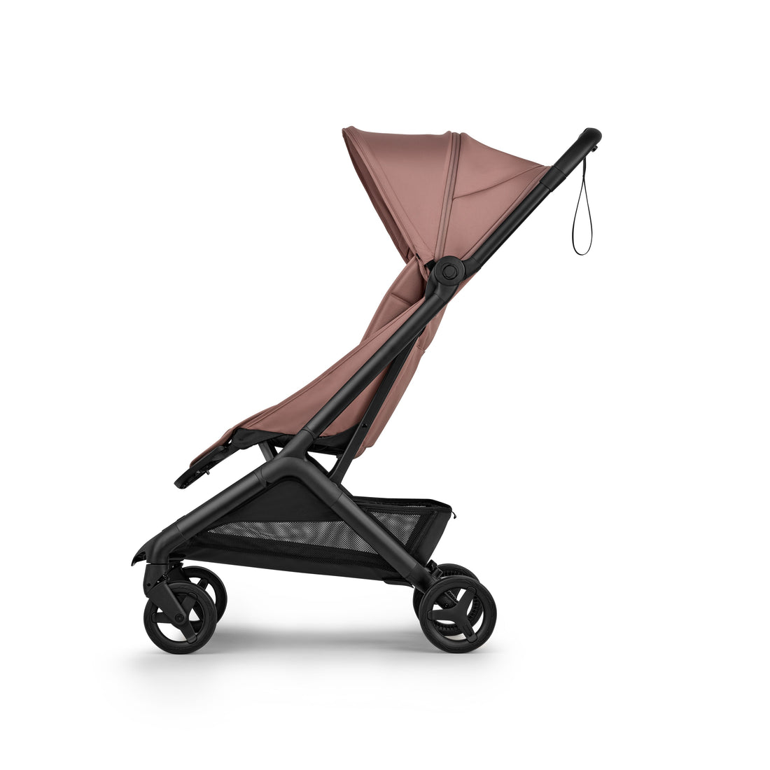 Bugaboo Butterfly 2 Plus Lightweight Travel Stroller in Dusty Pink upright seat view