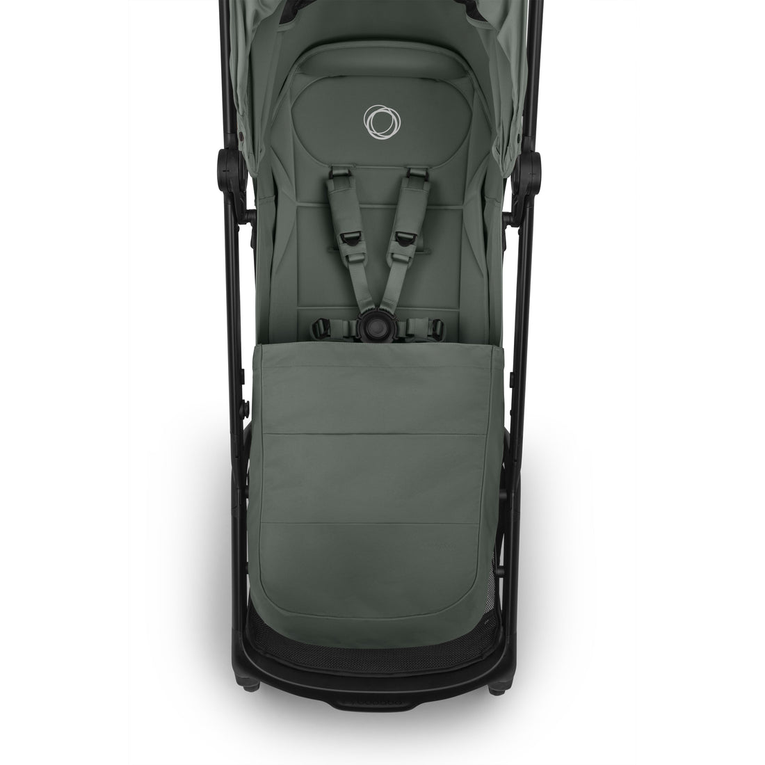 Bugaboo Butterfly 2 Plus Lightweight Travel Stroller in Forest Green canopy detail