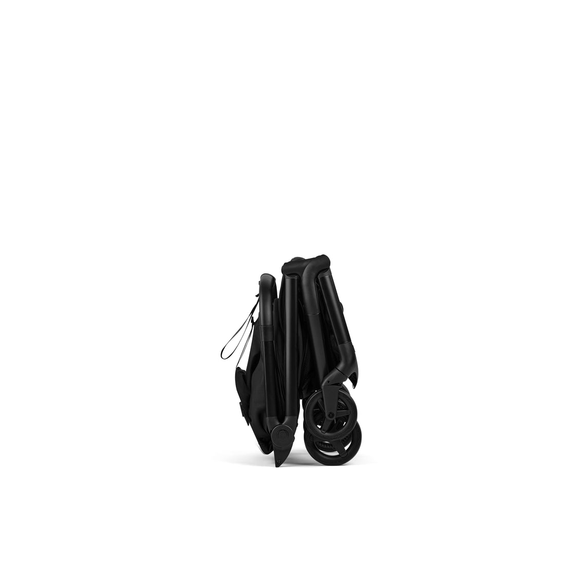 Bugaboo Butterfly 2 Plus Lightweight Travel Stroller in Heritage Black travel-ready folded view