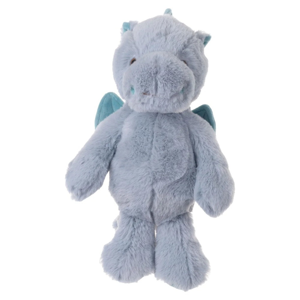 Bukowski Bears Lovely Drago - Sapphire plush dragon bear standing upright with teal wings.