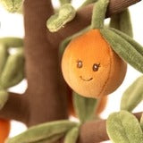 Bukowski Bears Orange Tree decor: smiling orange fruit hanging from a leafy branch.