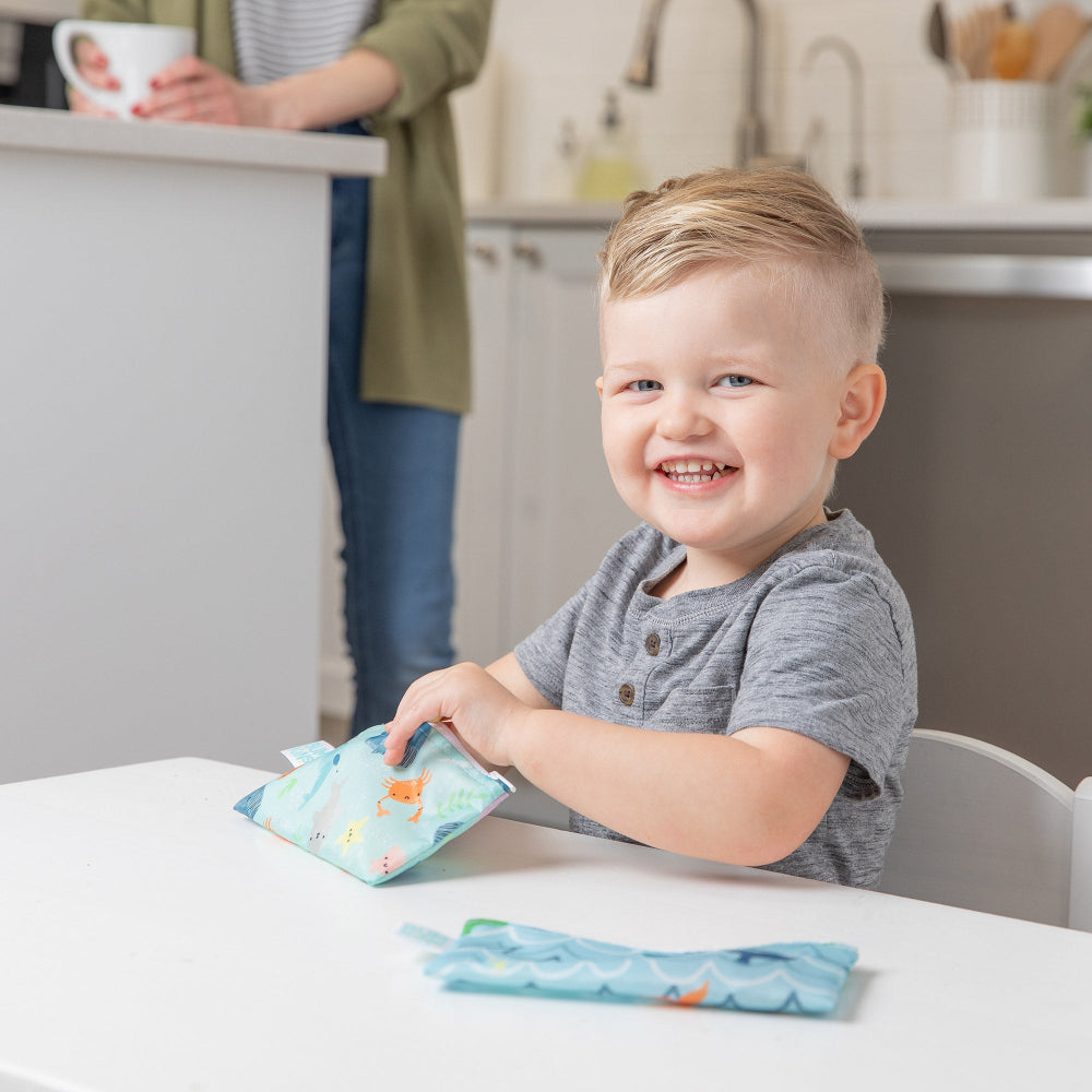 Bumkins Small Snack Bag 2pk Ocean Life