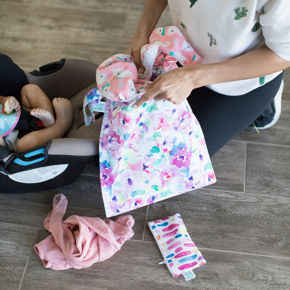 Bumkins Wet Bag Watercolour Flower