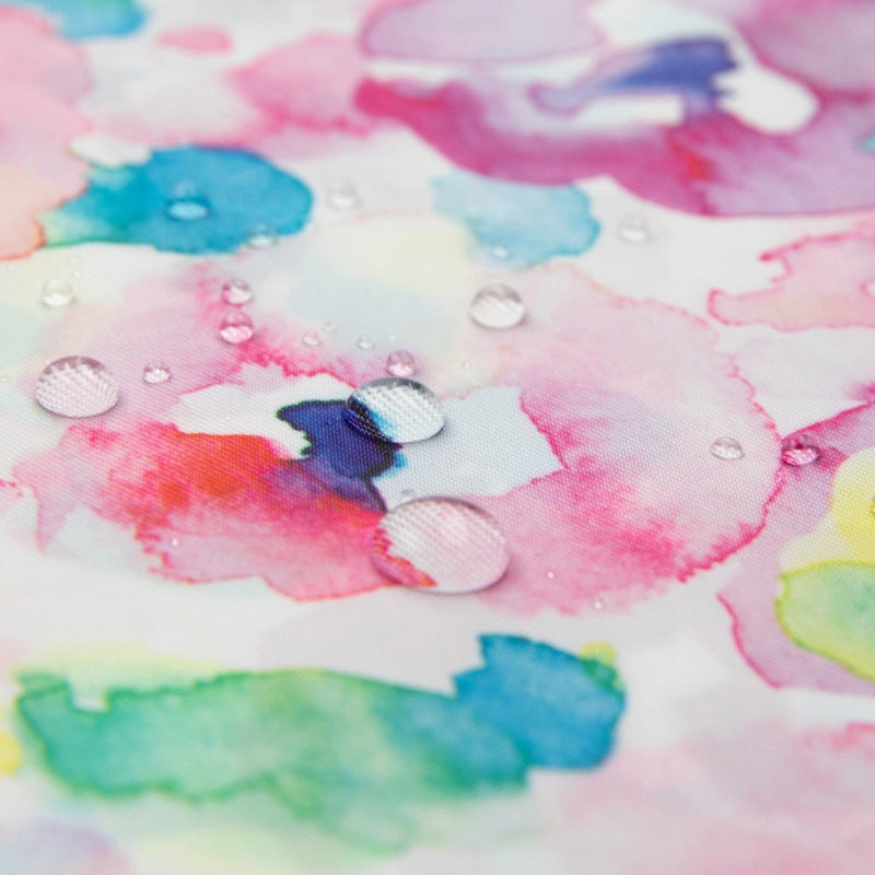 Bumkins Wet Bag Watercolour Flower; pink watercolor floral print with water droplets for diapering