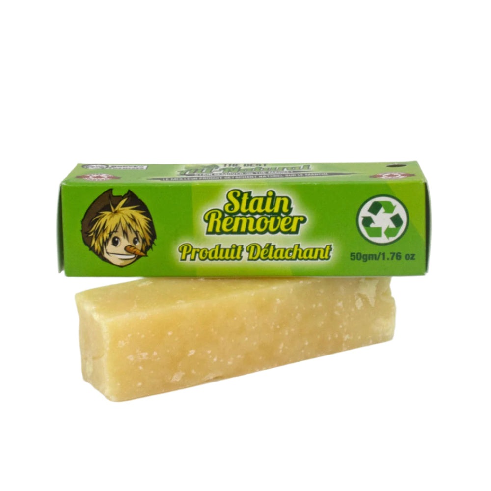 Buncha Farmers Stain Remover bar, yellow soap with green 50g packaging (fabric stain remover)
