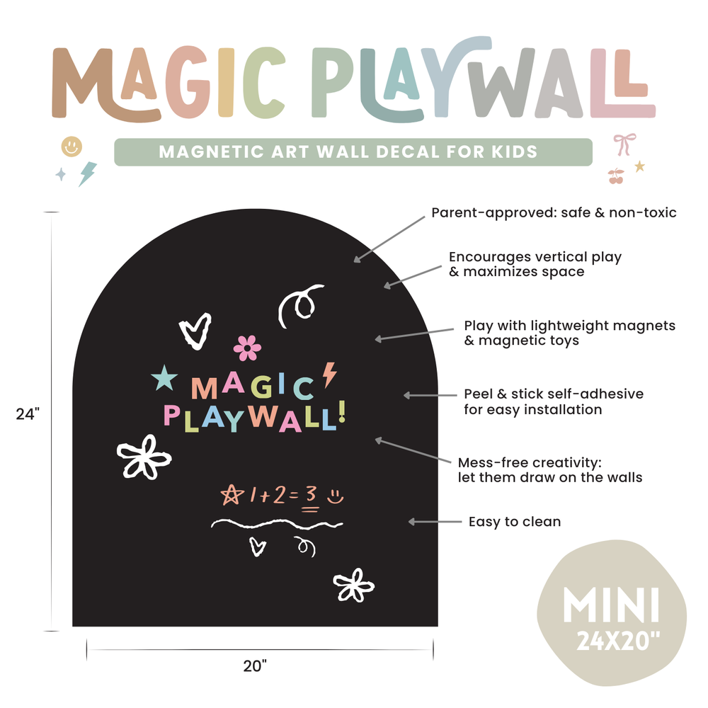 Cherrypick MINI Magic Playwall Arch Magnetic Art Wall Decal For Small Spaces