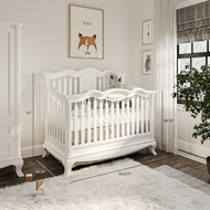 Romina Cleopatra Solid Wood Convertible Crib - Open Back