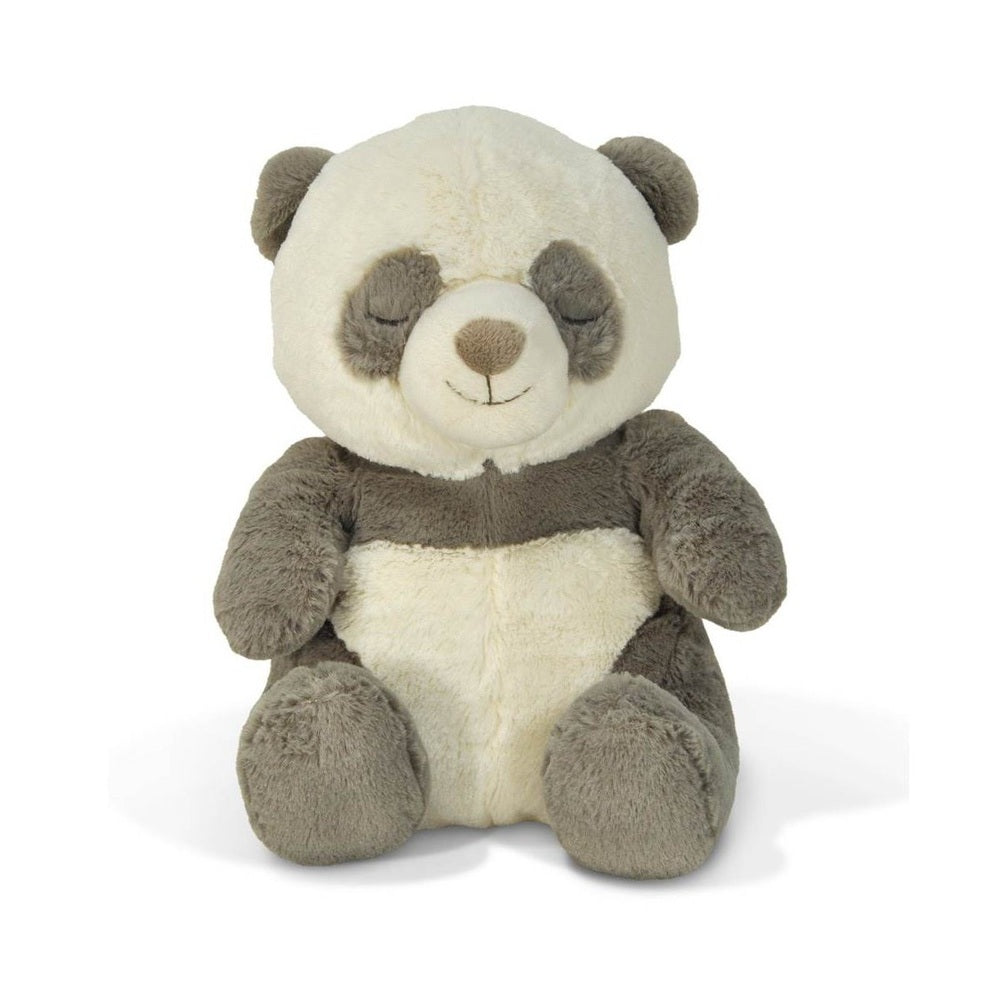 Cloud B Peaceful Panda plush, cream and gray stuffed panda for babies