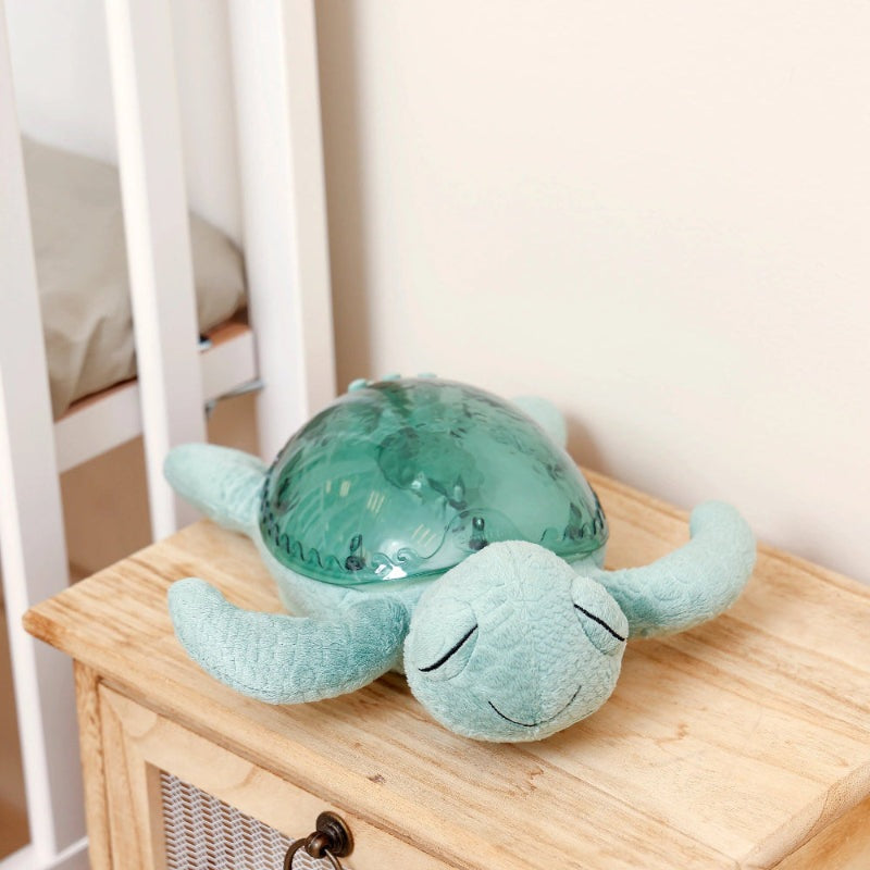 Cloud B Tranquil Turtle rechargeable plush sleep aid with transparent green shell