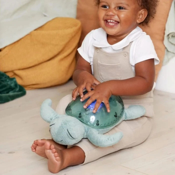 Cloud B Tranquil Turtle soft, rechargeable green plush sleep toy for babies