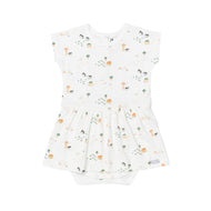 Coccoli Infant Cotton TENCEL™ Modal Romper Farm Animals On Cream