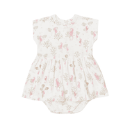 Coccoli Infant Cotton TENCEL™ Modal Romper Seahorses On Cream