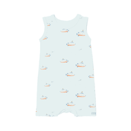 Coccoli Infant Cotton TENCEL™ Modal Romper Submarine On Spa Blue