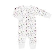 Coccoli Infant Cotton TENCEL™ Modal Unionsuit Floral On Cream