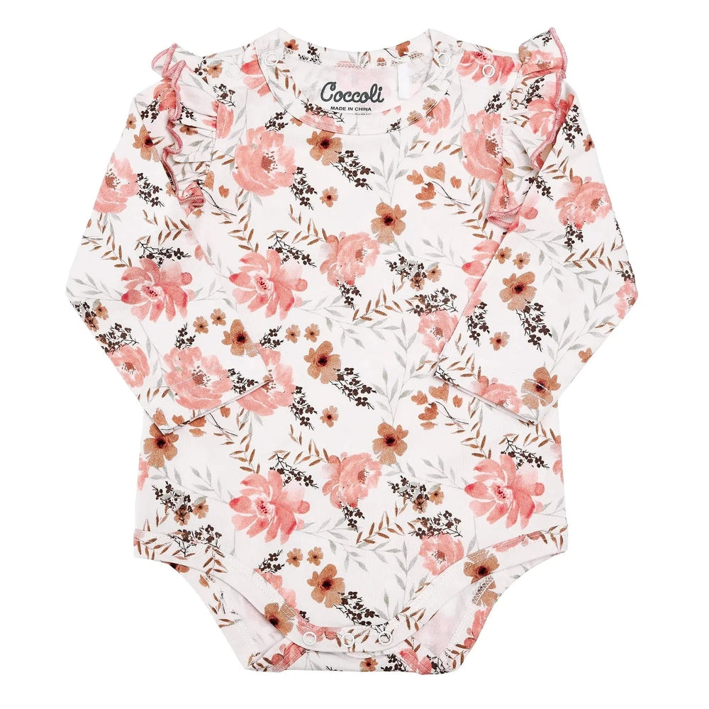Coccoli Infant Floral Cotton TENCEL™ Modal Romper