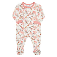 Coccoli Infant Floral Cotton TENCEL™ Modal Zip Footie