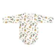 Coccoli Infant Long Sleeve Cotton TENCEL™ Modal Romper Veggies On Cream