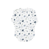 Coccoli Infant Long Sleeve Cotton TENCEL™ Modal Romper Stars On Cream
