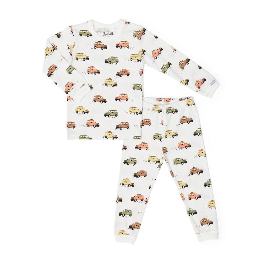 Coccoli Kid Jeeps Cotton TENCEL™ Modal Long Sleeve Pajamas