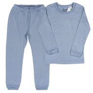 Coccoli Kid Long Sleeve Cotton TENCEL™ Modal Pyjamas Steel Blue Jersey