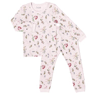 Coccoli Kid Long Sleeve Cotton TENCEL™ Modal Pyjama Winter Berries On Pink