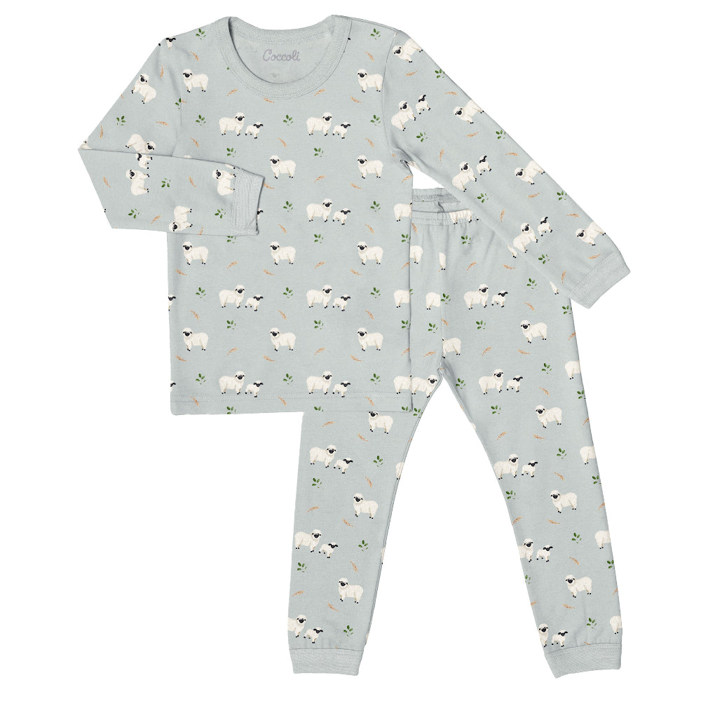 Coccoli Kid Long Sleeve Cotton TENCEL™ Modal Pyjama Sleep On Mercury