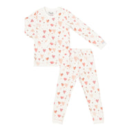 Coccoli Kid Long Sleeved Cotton TENCEL™ Modal Pyjama Hearts On Cream