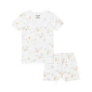 Coccoli Kid Short Sleeve Cotton TENCEL™ Modal Pyjama Chicks On Cream