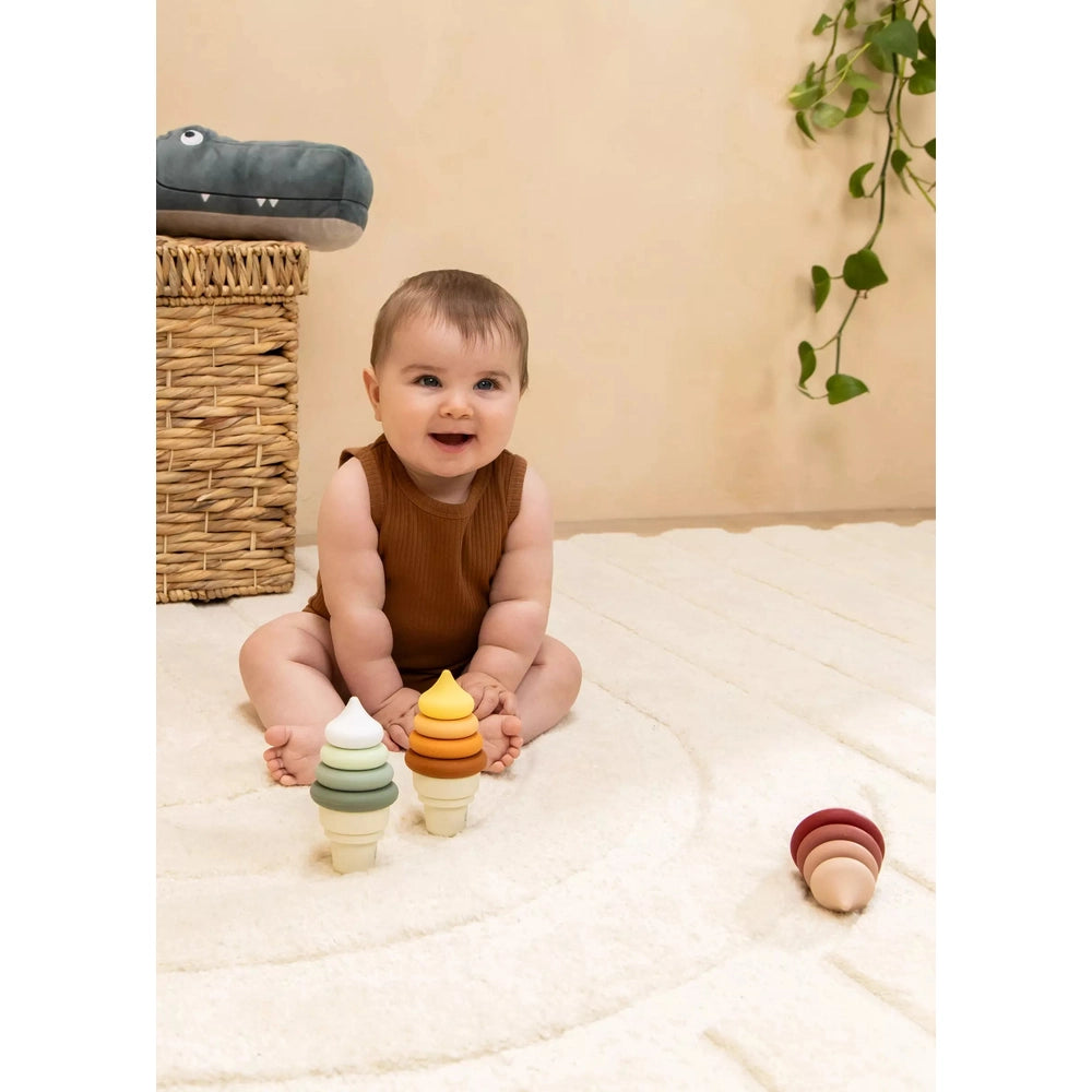 3 Sets of Silicone Stackable Ice Cream Cones (18 pcs)