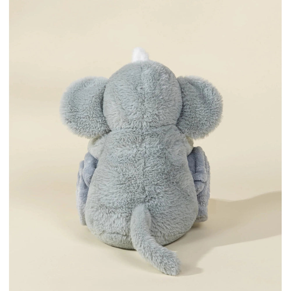Elephant Plush Toy Snuggling Blanket