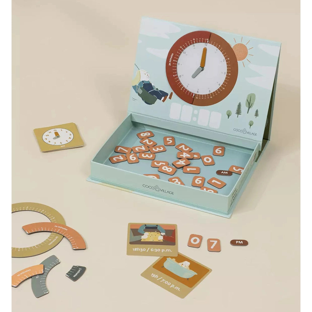 Magnetic Learning Playset – Time