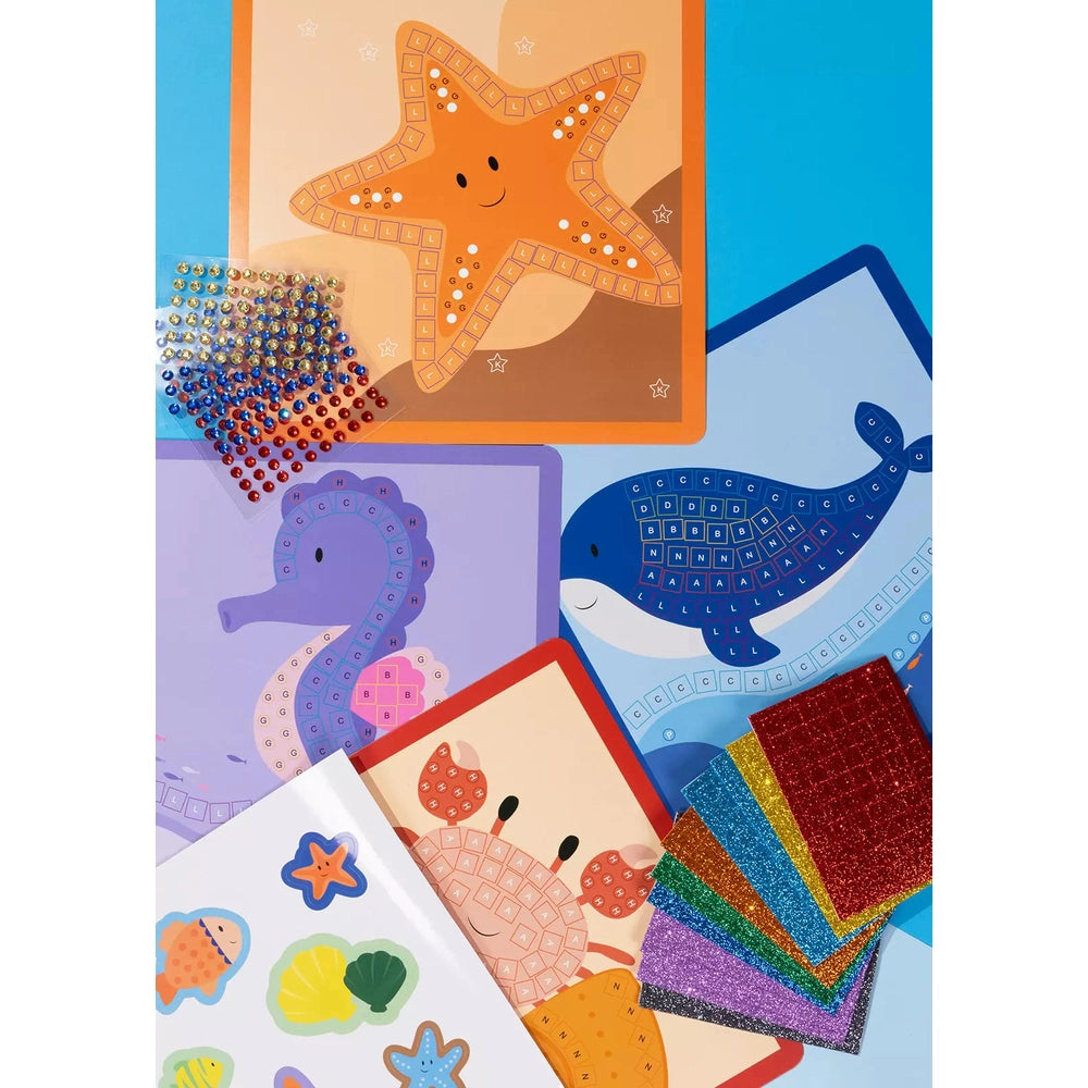 Ocean Mosaic Stickers Art Set - 8 pcs