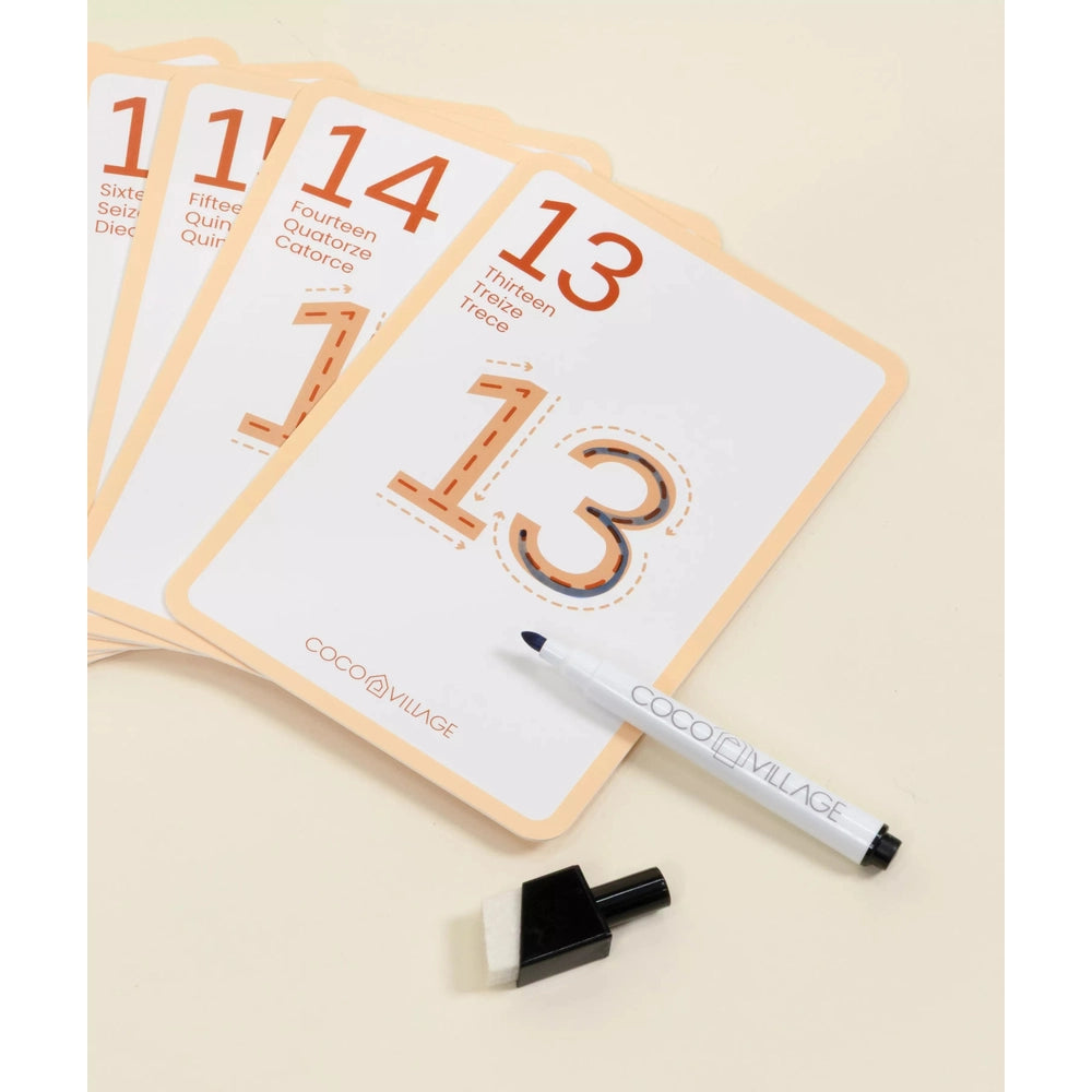 Coco Village Set of 24 Learning Cards - Numbers