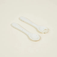Coco Village Silicone Baby Fork&Spoon - Pottery Collection