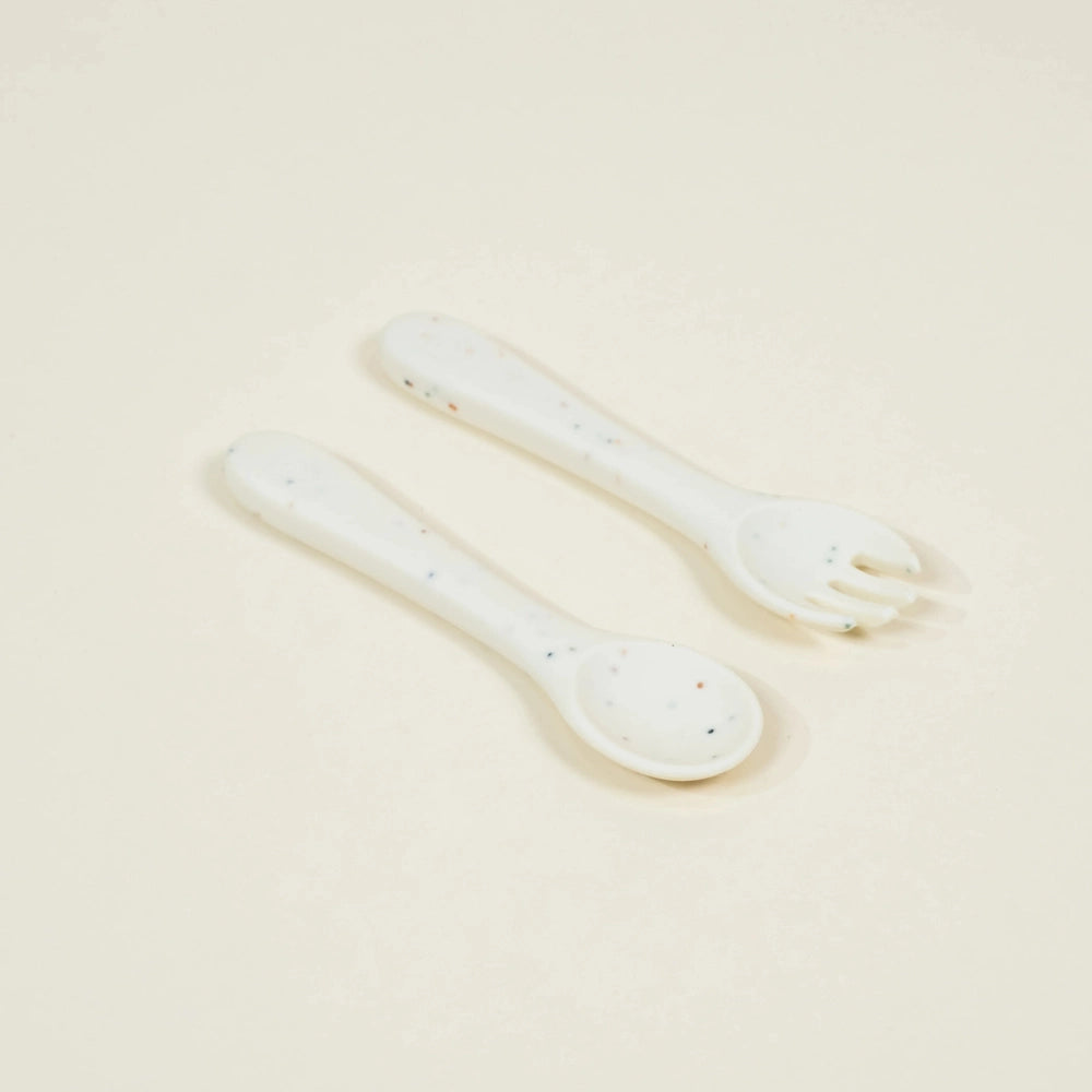 Coco Village Silicone Baby Fork&Spoon - Pottery Collection
