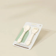 Coco Village Silicone Baby Fork&Spoon - Pottery Collection