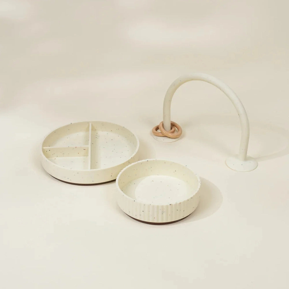 Coco Village Silicone Baby Suction Divided Plate - Pottery Collection