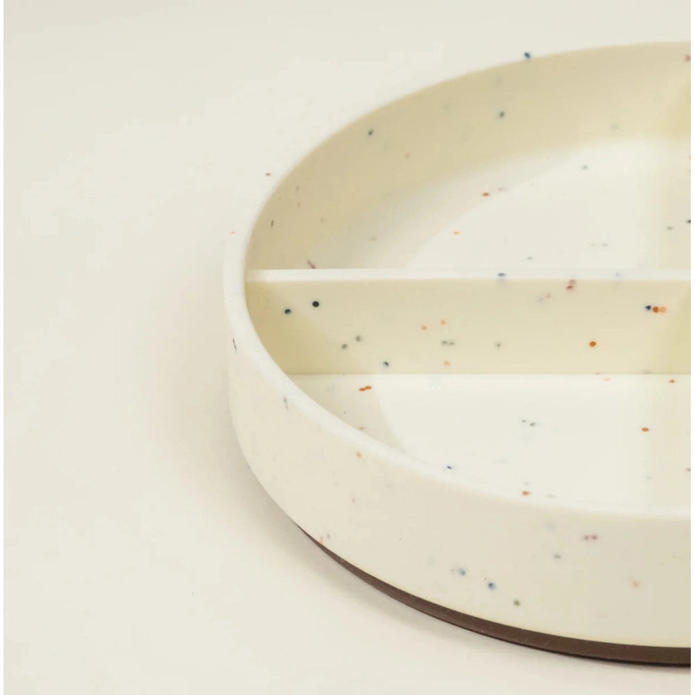 Coco Village Silicone Baby Suction Divided Plate - Pottery Collection
