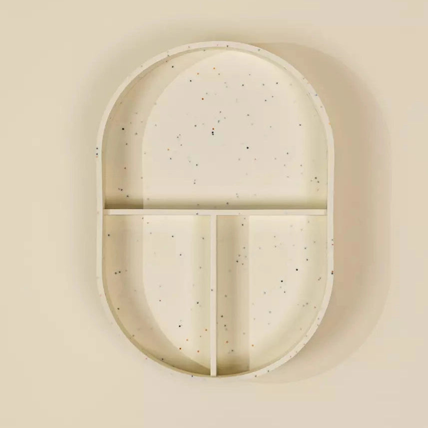 Silicone Toddler Divided Plate–Pottery Coll