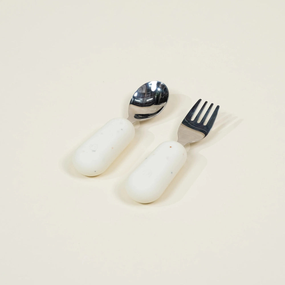 Silicone Toddler Fork & Spoon Set – Pottery Collection