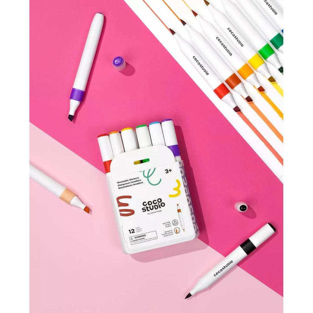 Coco Village Washable Dual Tip Markers Set