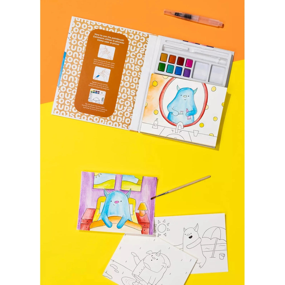 Coco Village Watercolor Painting Book - 30 pages